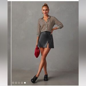 Vici Carry On striped blouse